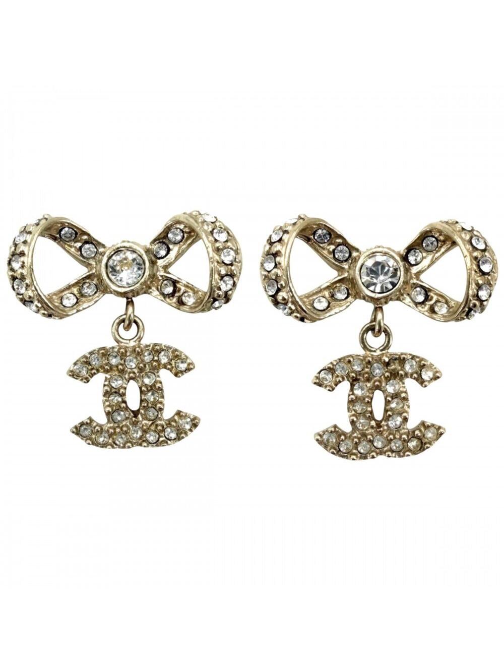 Chanel Cc Logo Earrings Metal #347230C78B